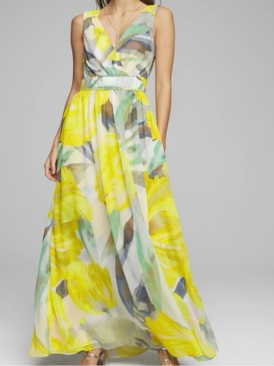 White House Black Market Dresses & Skirts - White House Black Market sleeveless braided floral maxi dress (blogger fav) 12